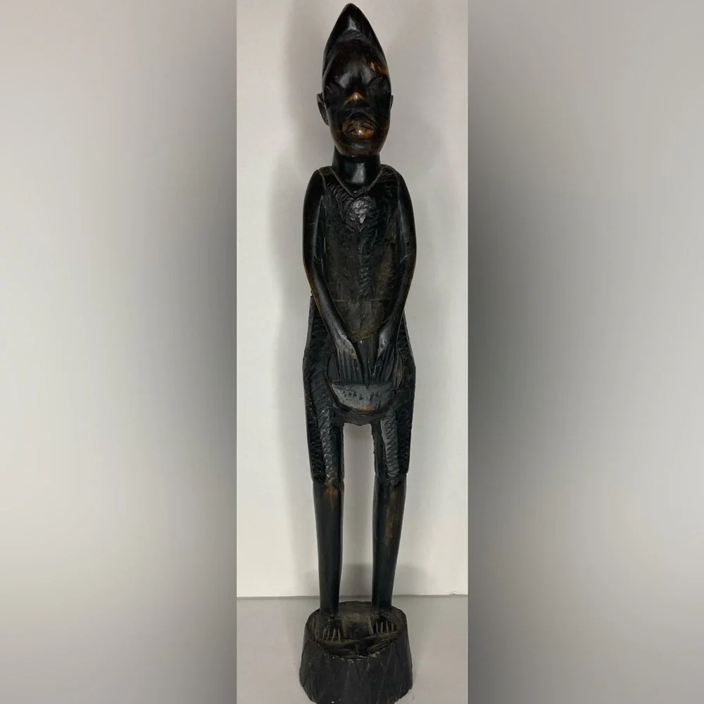 Vintage AFRICAN Tribal Art Piece 1960s Created by Local Tribal Artisan REAL OOAK